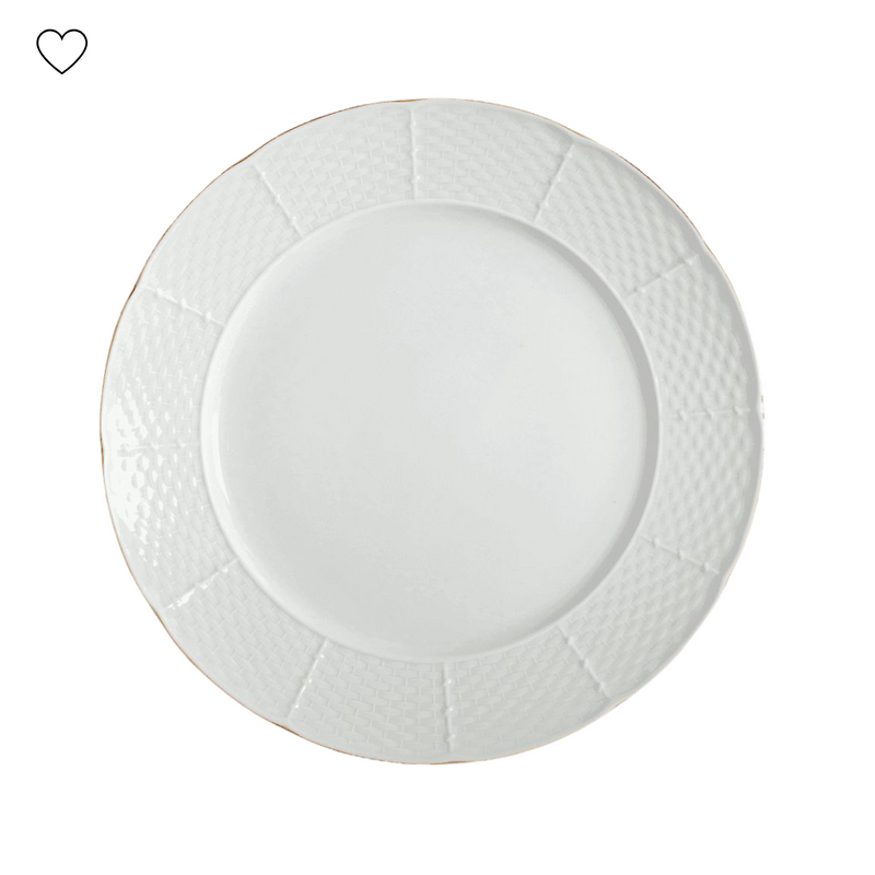 Aparelho de Jantar Branco Ouro – 60 peças (com Brinde) | Serve 06 Pessoas