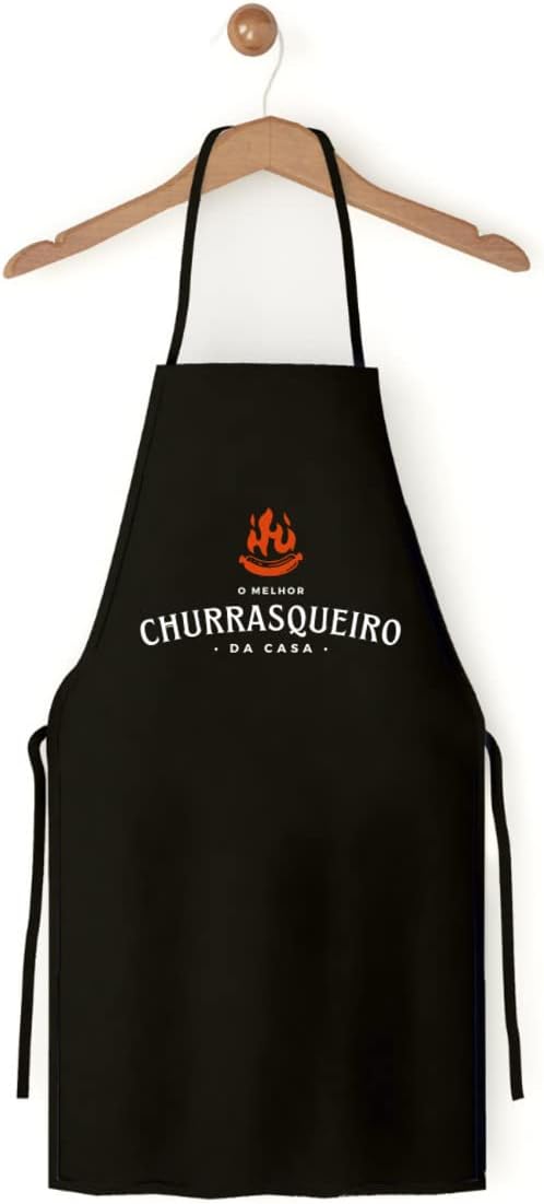 Avental De Cozinha Churrasqueiro Preto Churrasqueiro Da Casa