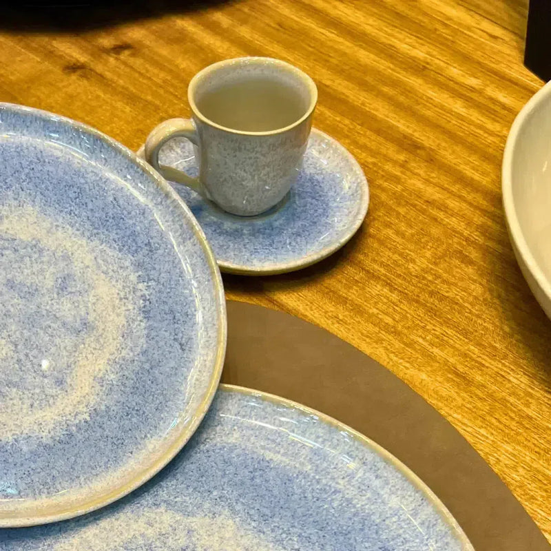 Aparelho de Jantar Azul Sereno –  (com Brinde) | Serve 06 Pessoas